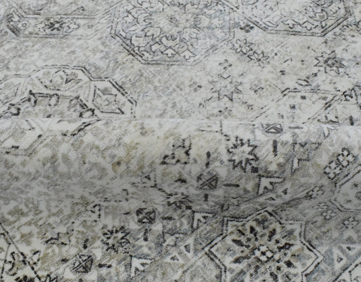 7.8x9.8 Rug, Abstract Blue and Gray Rug made with Viscose Art Silk, Living, Dinning and Bedroom Rug | TRD0091AR7898 - The Rug Decor