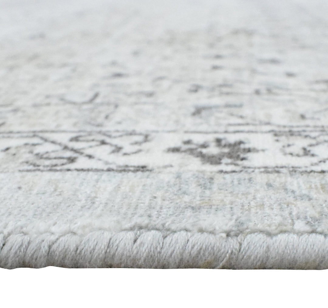 7.8x9.8 Rug, Abstract Blue and Gray Rug made with Viscose Art Silk, Living, Dinning and Bedroom Rug | TRD0091AR7898 - The Rug Decor