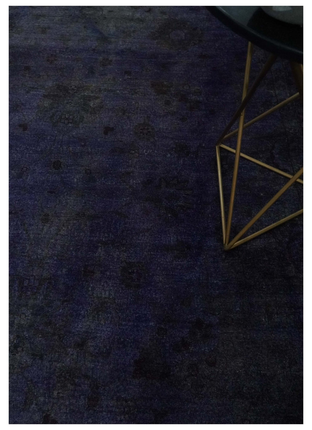 8.4x11.5 Overdyed Royal Dark Purple Hand Knotted Traditional Oushak Wool Area Rug - The Rug Decor