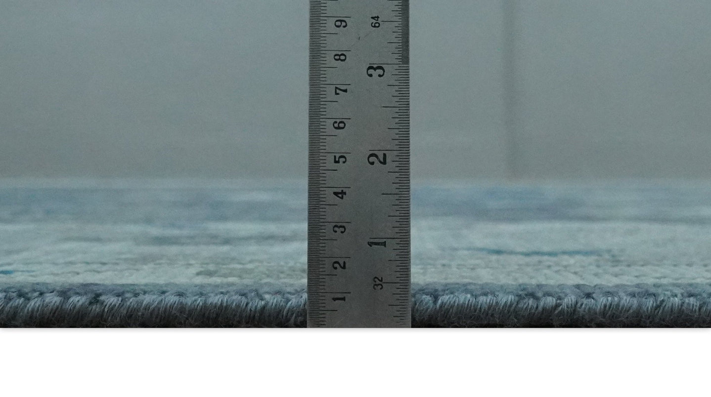 8x10, 9x12, 10x14 and 12x15 Hand Knotted Gray and Silver Traditional Oushak Wool Rug | NT43 - The Rug Decor