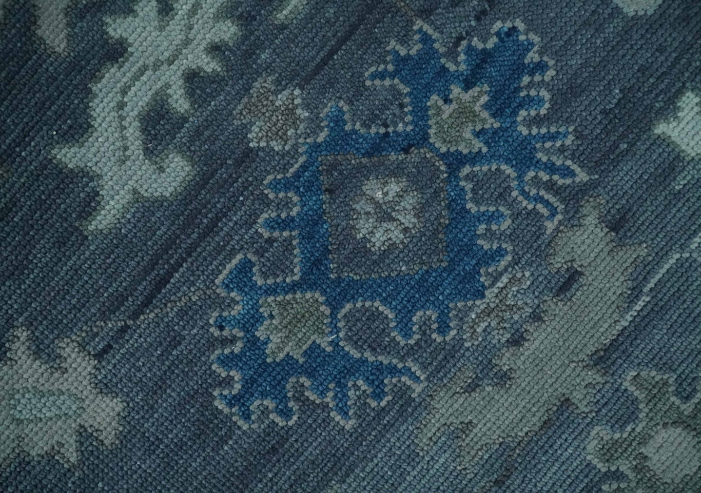 8x10, 9x12, 10x14 and 12x15 Hand Knotted Gray and Silver Traditional Oushak Wool Rug | NT43 - The Rug Decor