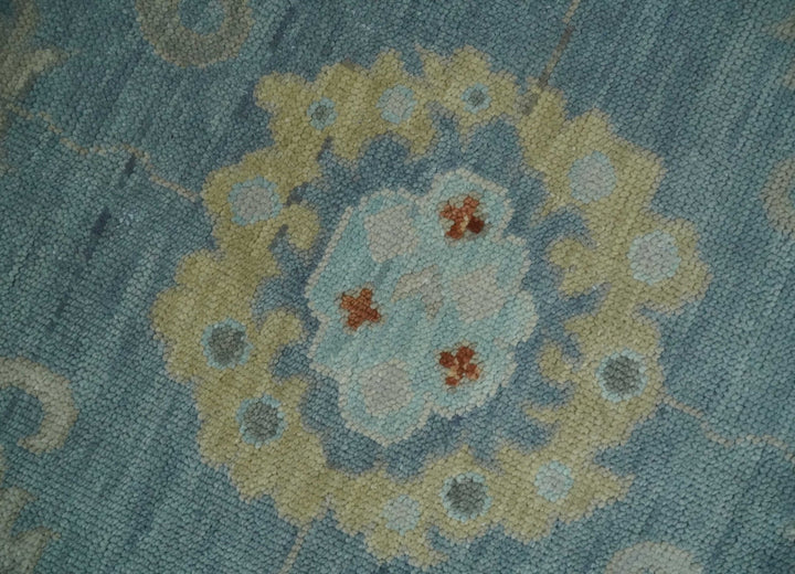 8x10, 9x12, 10x14 and 12x15 Hand Knotted Silver and Beige Traditional Persian Oushak Wool Rug | NT23 - The Rug Decor