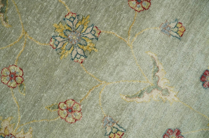 8x10 Fine Hand Knotted Blue and Black Muted Antique Traditional Vintage Persian Wool Rug | AGR45 - The Rug Decor