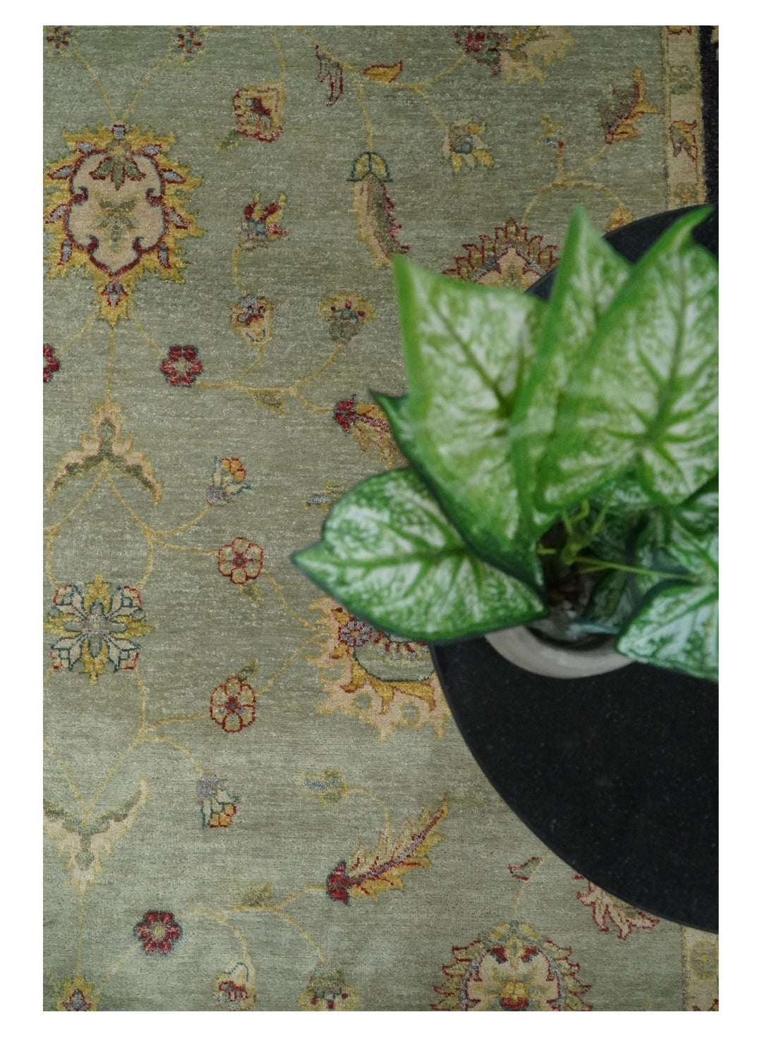 8x10 Fine Hand Knotted Blue and Black Muted Antique Traditional Vintage Persian Wool Rug | AGR45 - The Rug Decor