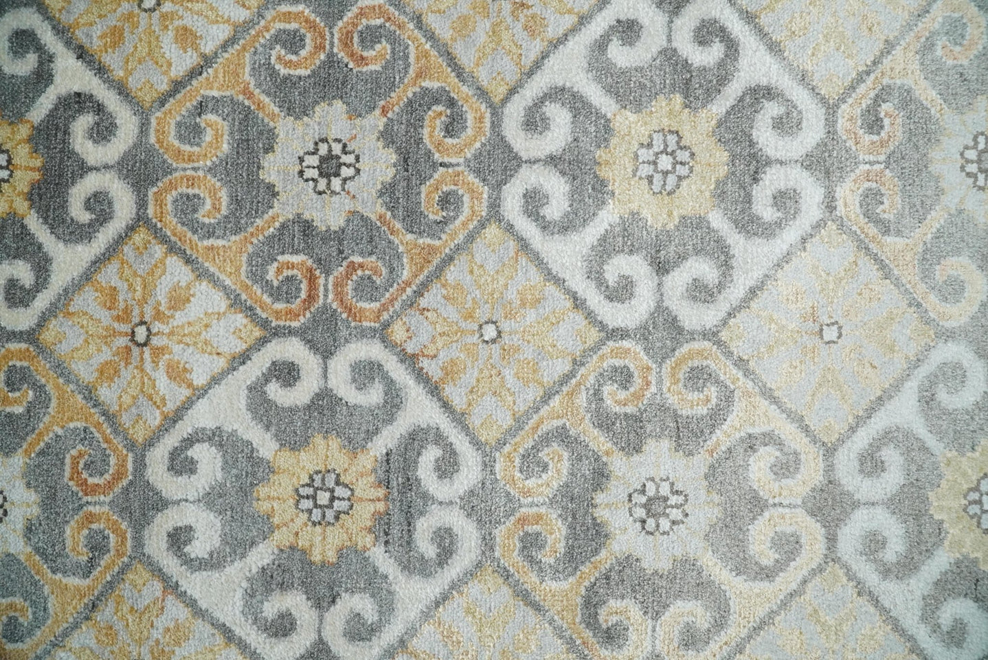 8x10 Fine Hand Knotted Camel and Beige Traditional Vintage Persian Style Antique Silk Rug | TRDCP536810 - The Rug Decor