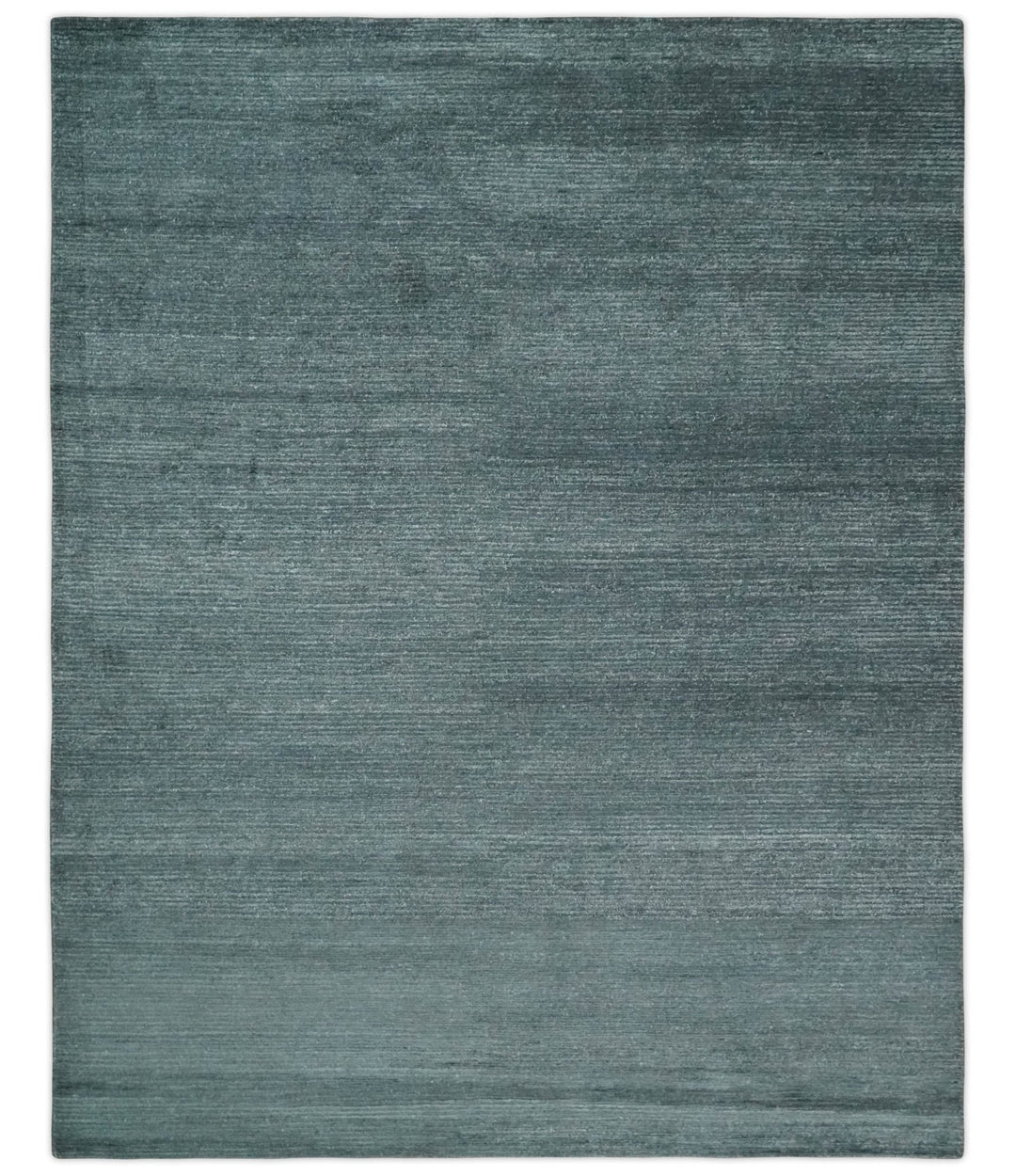 8x10 Gray and Silver Blended Hand Loomed Modern Scandinavian Bamboo Silk Area Rug - The Rug Decor