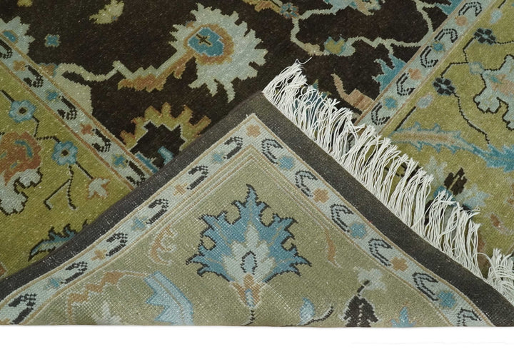 8x10 Hand Knotted Gray and Beige Traditional Persian Oushak Wool Rug | AC3810 - The Rug Decor