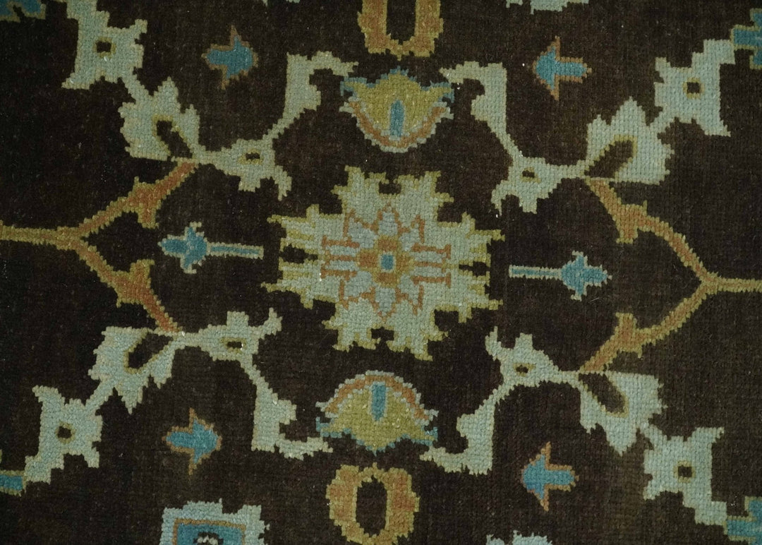 8x10 Hand Knotted Gray and Beige Traditional Persian Oushak Wool Rug | AC3810 - The Rug Decor
