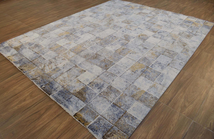 8x10 Rug Handmade Bamboo Silk Contemporary Area Rug | The Rug Decor | TRD1756810 - The Rug Decor