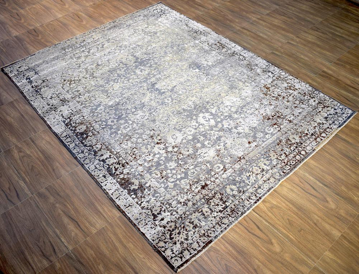8'x10' Rug | Handmade Hand-Spun Wool and silk Area Rug | The Rug Decor | TRD1793810 - The Rug Decor