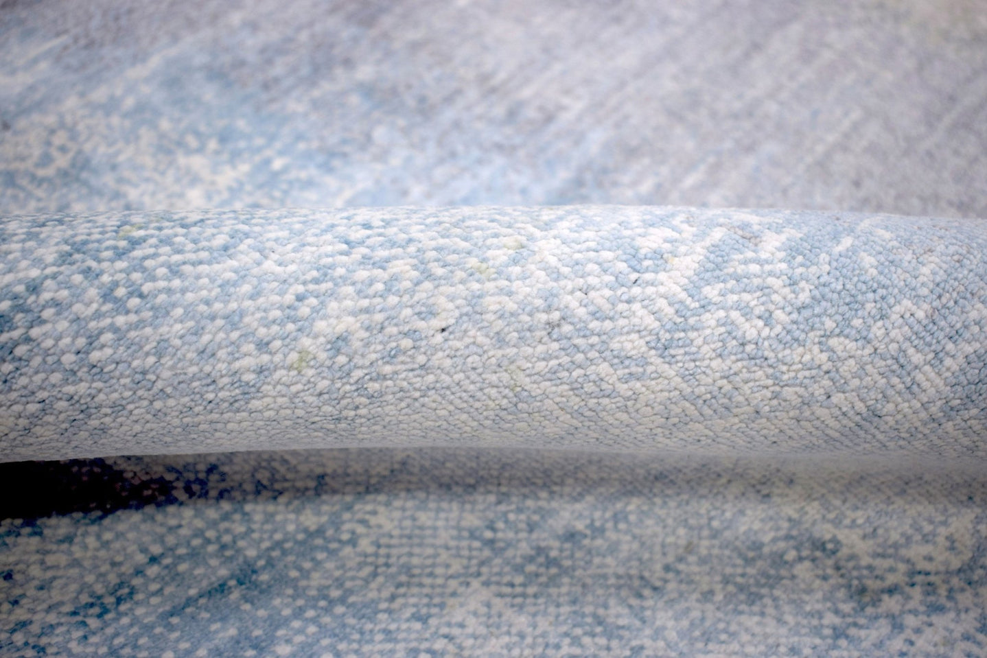 8x10 Rug | Modern Abstract Handmade with Bamboo Silk Blue Area Rug | TRD1750810 - The Rug Decor