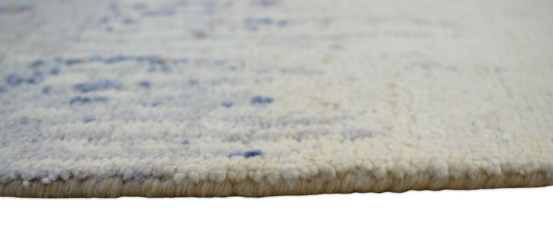 8x10 Rug | Modern Hand made Hand-spun wool and Handspun Bamboo Silk Area Rug| The Rug Decor | TRD2095810 - The Rug Decor