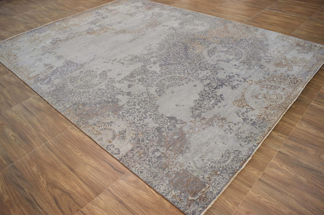 8x10 Rug | Modern Handmade Wool blended viscose Area Rug | The Rug Decor | TRD1634810 - The Rug Decor