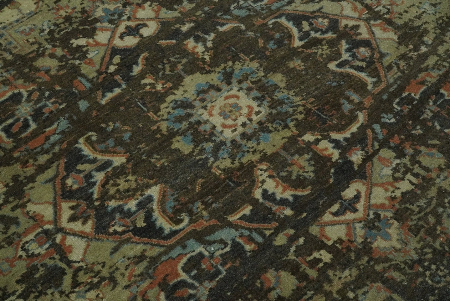 8x10 Rug | Modern Heriz Serapi Handmade Wool Area Rug | TRD1684810 - The Rug Decor