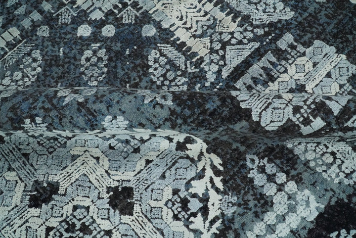8x10 Rug | Traditional Handmade Wool and Bamboo Silk Area Rug | TRD1786810 - The Rug Decor