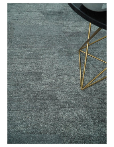 8x10 Solid Plain Gray Silver Hand Tufted Modern Scandinavian Wool Area Rug | SOL4 - The Rug Decor