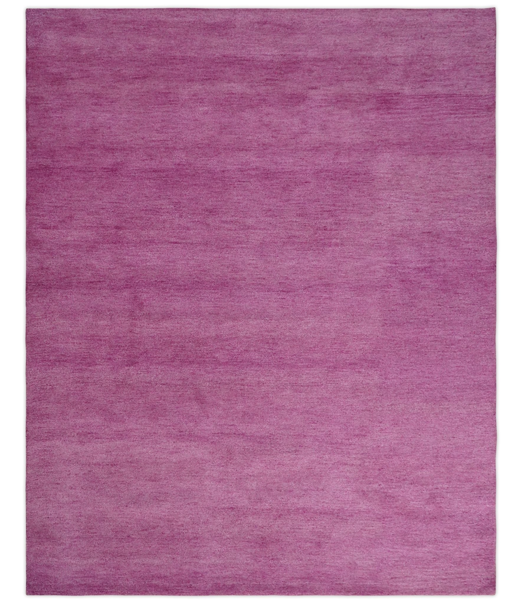 Solid Plane Purple Woolen Hand Tufted Southwestern Gabbeh wool area Rug ...