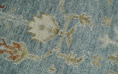 8x10 Wool Hand Knotted Traditional Blue and Ivory Vintage Persian Antique Wool Area Rug | TRDCP569810 - The Rug Decor