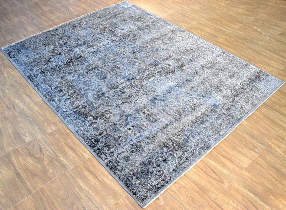 9'x12' | Rug Modern Hand made Hand-spun wool and Handspun Bamboo Silk Area Rug | The Rug Decor | TRD2028912 - The Rug Decor