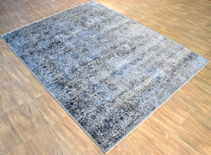 9'x12' | Rug Modern Hand made Hand-spun wool and Handspun Bamboo Silk Area Rug | The Rug Decor | TRD2028912 - The Rug Decor