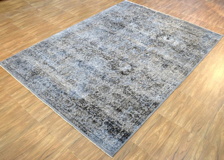 9'x12' | Rug Modern Hand made Hand-spun wool and Handspun Bamboo Silk Area Rug | The Rug Decor | TRD2028912 - The Rug Decor