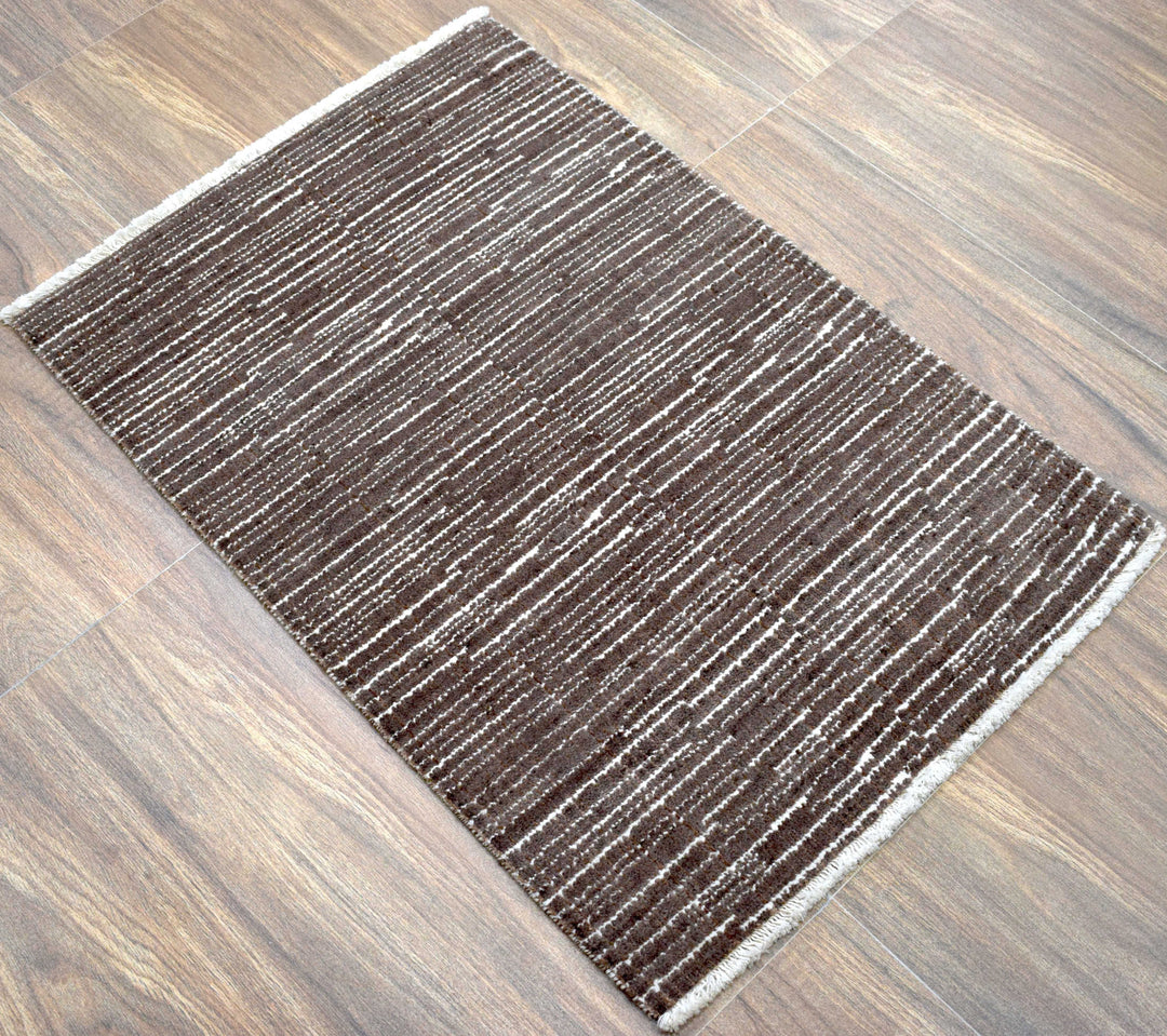 Traditional Handmade Wool & Viscose 2x3 Area Rug | TRD140323 - The Rug Decor 