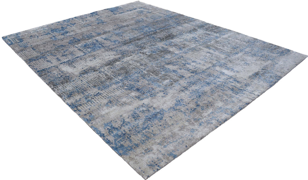 Abstract Handmade Bamboo Silk 8x10 Area Rug | TRD1689810 - The Rug Decor 