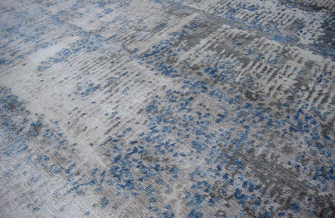 Abstract Handmade Bamboo Silk 8x10 Area Rug | TRD1689810 - The Rug Decor 
