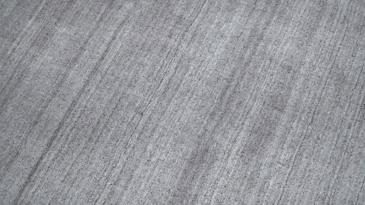 Shaded Solid Lavender purple Scandinavian 5x7 Blended bamboo Silk Flatwoven Area Rug | HL40