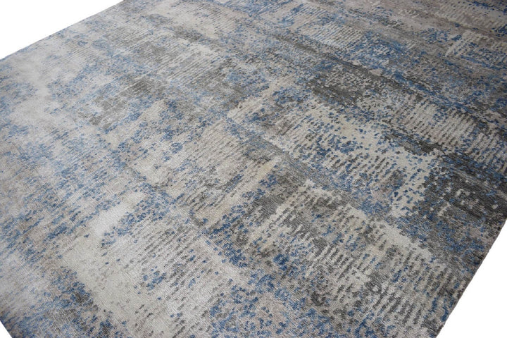 Abstract Handmade Bamboo Silk 8x10 Area Rug | TRD1689810 - The Rug Decor