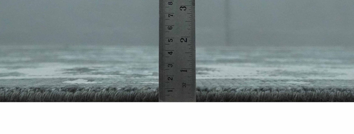 Antique 8x10, 9x12, 10x14 and 12x15 Hand Knotted Charcoal and Ivory Traditional Persian Oushak Wool Rug | NT28 - The Rug Decor