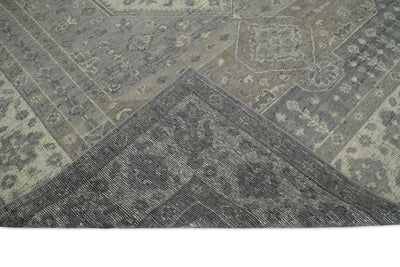 Antique 8x10 Gray and Beige Traditional Persian Area Rug | TRD2275 - The Rug Decor