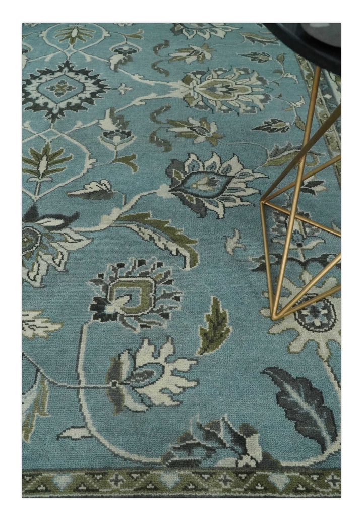 Antique 9x12 Hand Knotted Ivory and Ivory Traditional Vintage Persian Style Wool Rug | TRDCP854912 - The Rug Decor