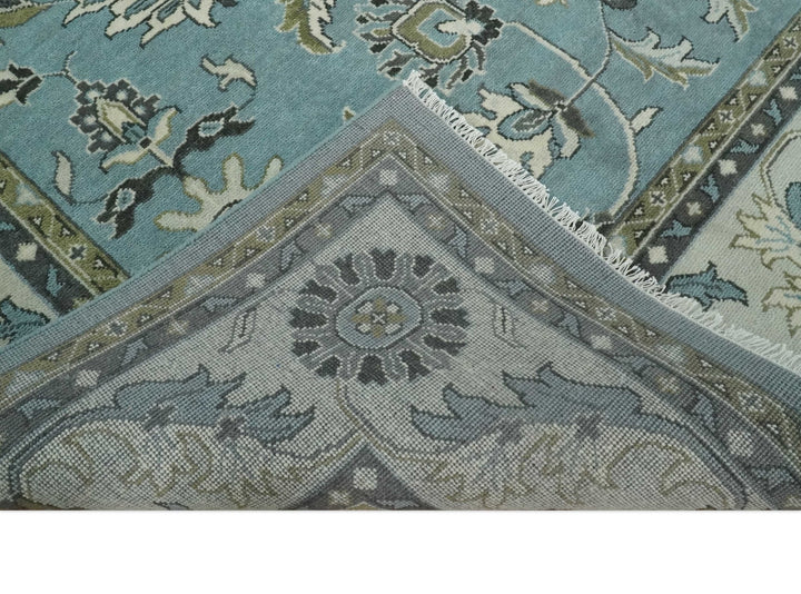 Antique 9x12 Hand Knotted Ivory and Ivory Traditional Vintage Persian Style Wool Rug | TRDCP854912 - The Rug Decor