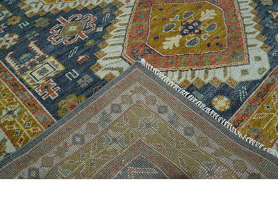 Antique 9x12 Rust, Gold and Gray Oriental Traditional Persian Area Rug | TRDCP1087912S - The Rug Decor