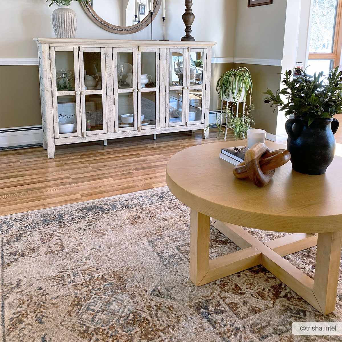 Antique Finish Brown, Silver and Charcoal Traditional Design Washable Area Rug - The Rug Decor