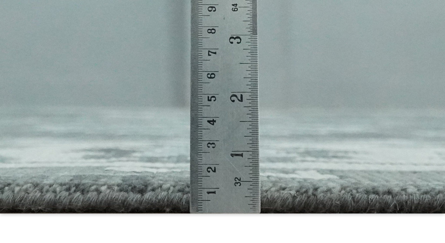 Antique look Charcoal, Ivory and Silver Hand knotted Traditional Oushak Custom Made wool Area Rug - The Rug Decor