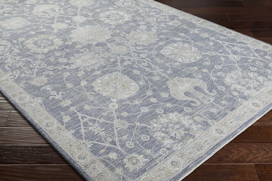 Antique Look Gray, Beige and Silver Oriental Oushak Design Area Rug - The Rug Decor