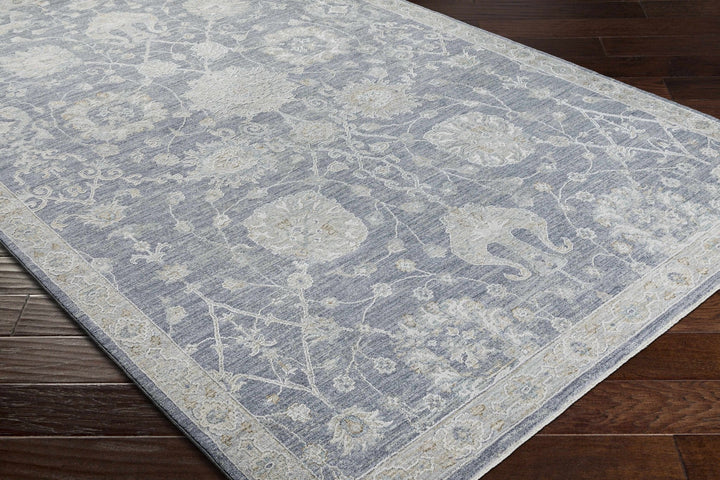 Antique Look Gray, Beige and Silver Oriental Oushak Design Area Rug - The Rug Decor