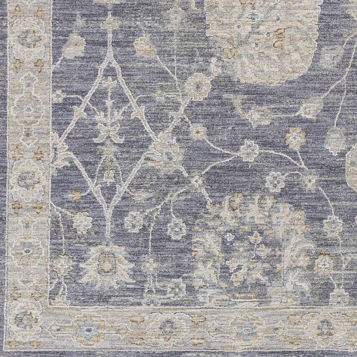 Antique Look Gray, Beige and Silver Oriental Oushak Design Area Rug - The Rug Decor