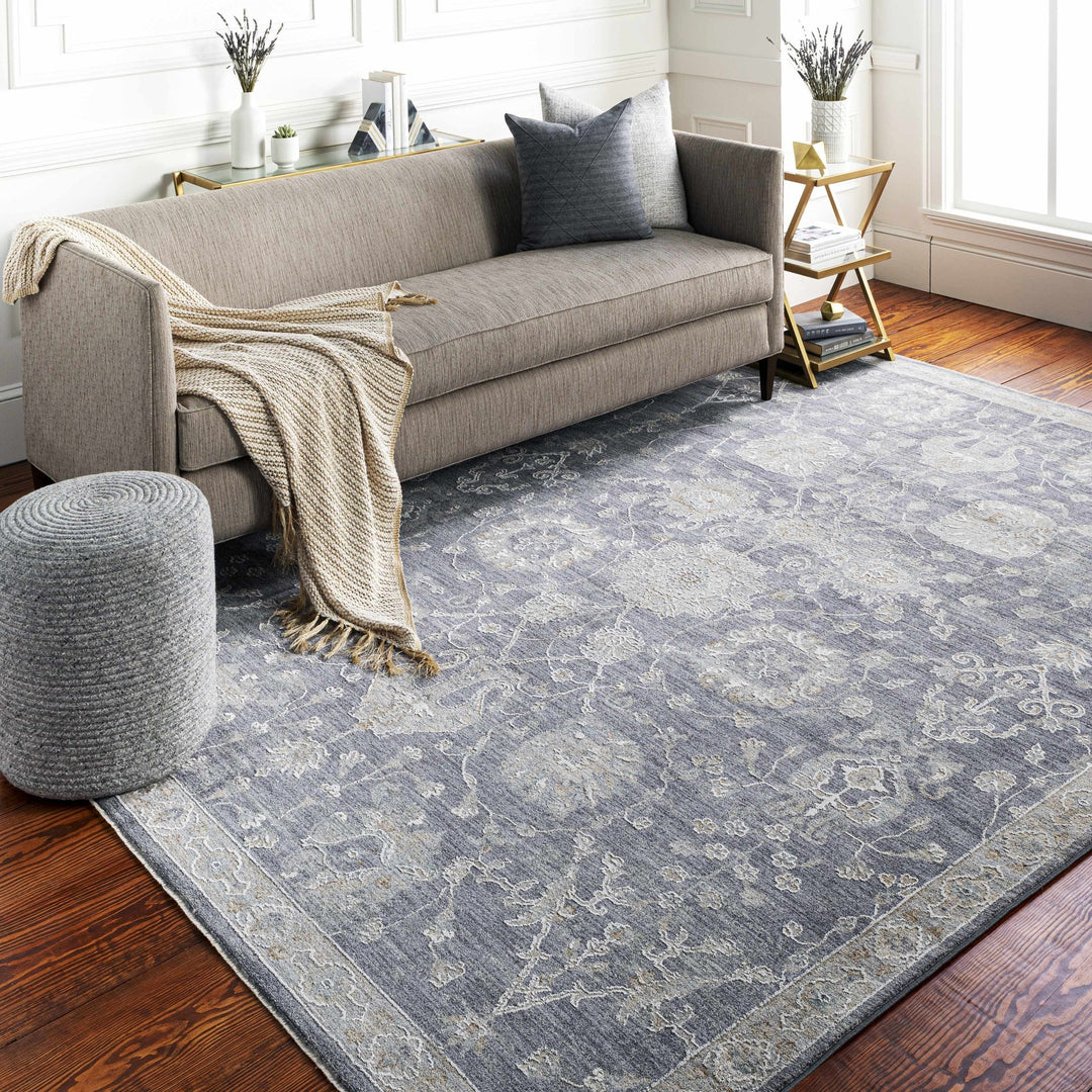 Antique Look Gray, Beige and Silver Oriental Oushak Design Area Rug - The Rug Decor