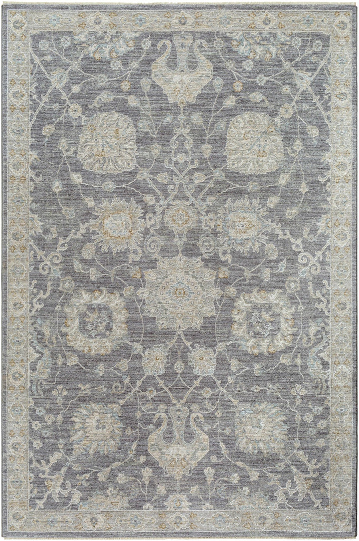 Antique Look Gray, Beige and Silver Oriental Oushak Design Area Rug - The Rug Decor