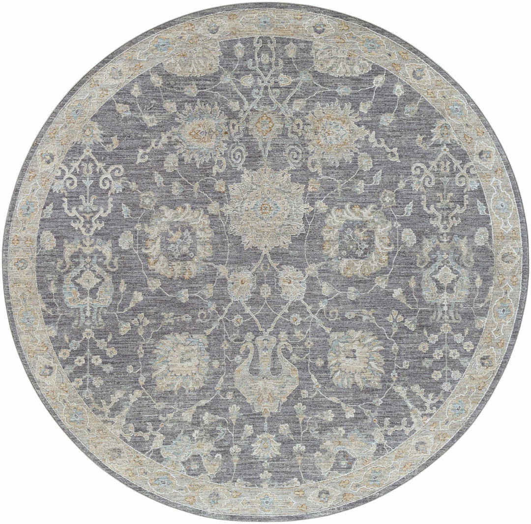 Antique Look Gray, Beige and Silver Oriental Oushak Design Area Rug - The Rug Decor