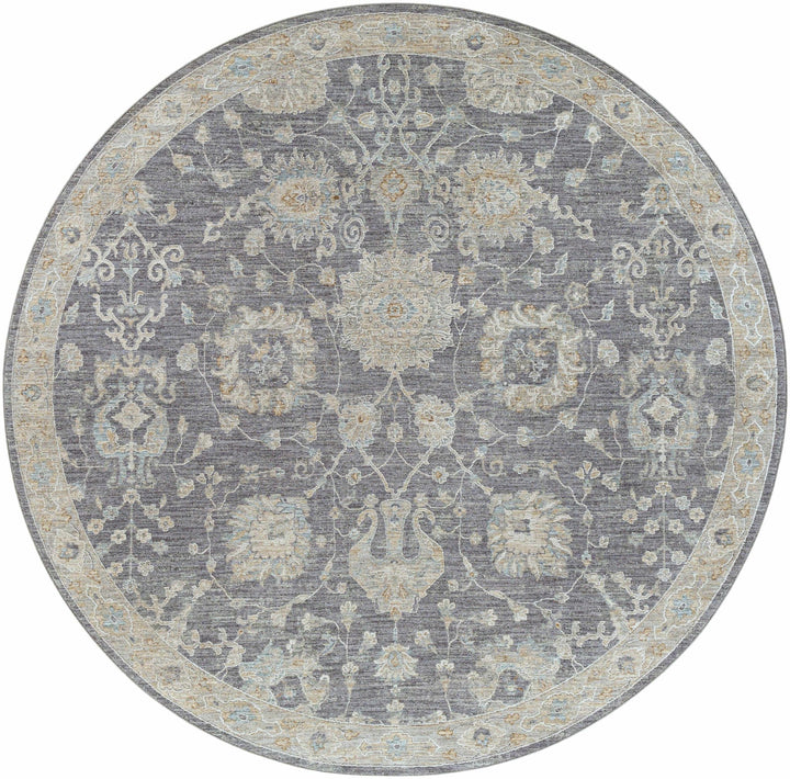 Antique Look Gray, Beige and Silver Oriental Oushak Design Area Rug - The Rug Decor