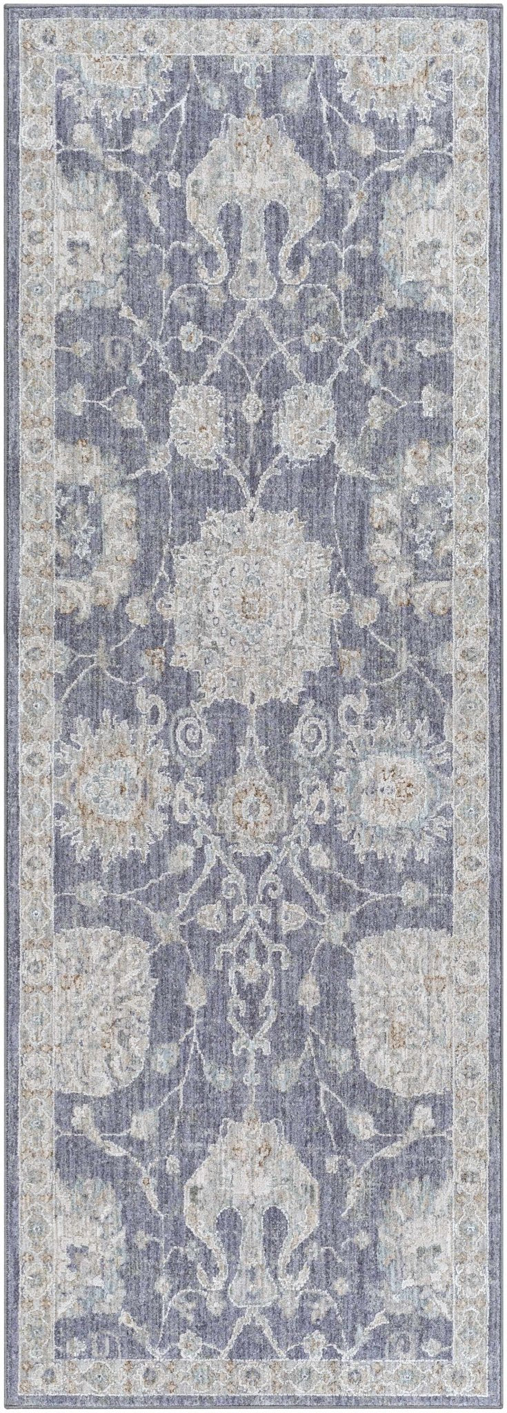 Antique Look Gray, Beige and Silver Oriental Oushak Design Area Rug - The Rug Decor