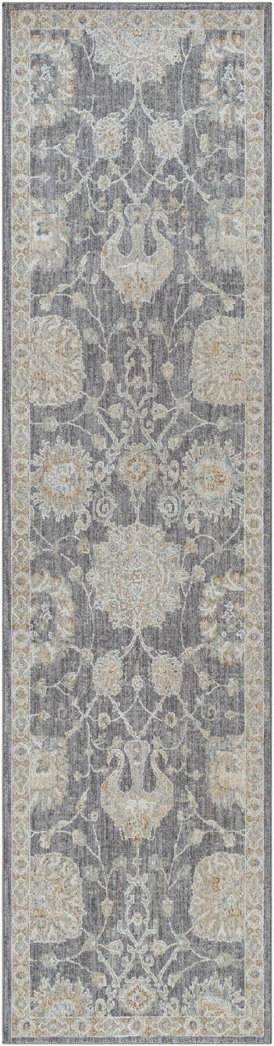 Antique Look Gray, Beige and Silver Oriental Oushak Design Area Rug - The Rug Decor