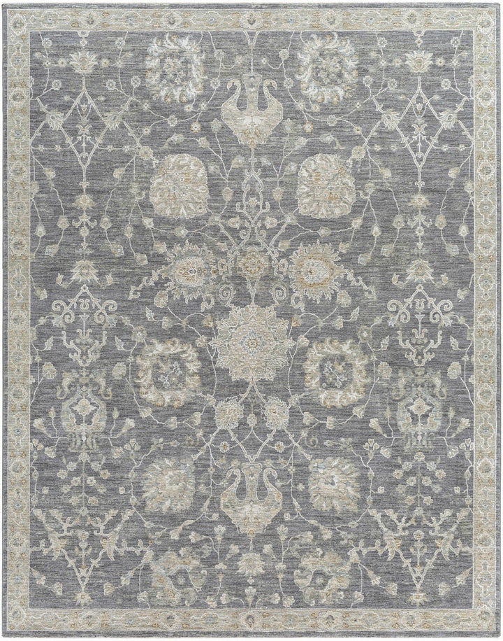 Antique Look Gray, Beige and Silver Oriental Oushak Design Area Rug - The Rug Decor
