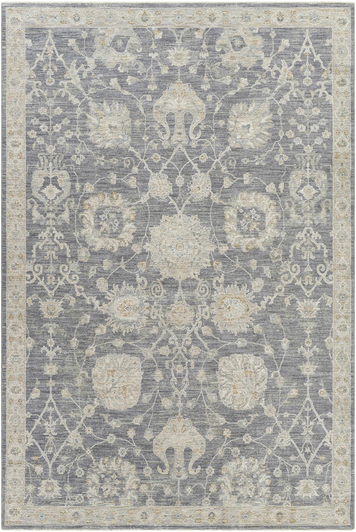 Antique Look Gray, Beige and Silver Oriental Oushak Design Area Rug - The Rug Decor