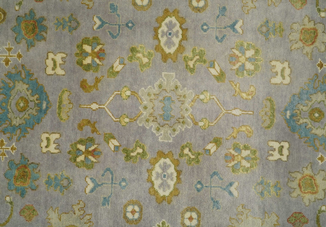 Antique Moss 8x10 Hand Knotted Silver and Green Traditional Persian Antique Wool Rug | TRDCP766810 - The Rug Decor