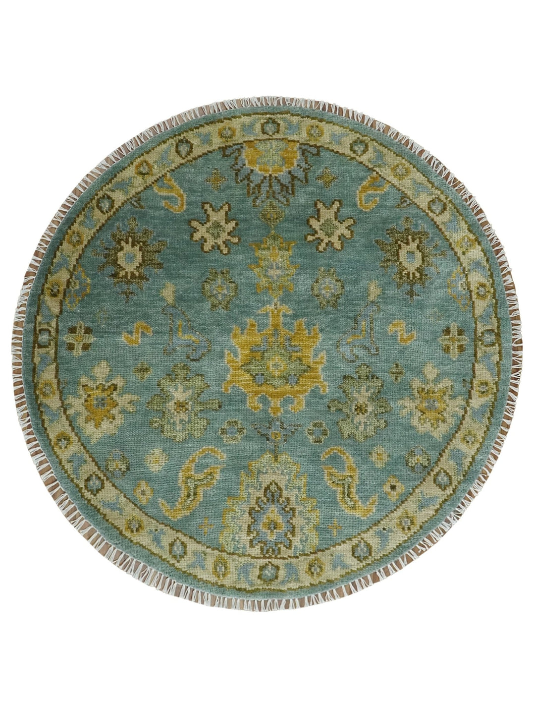Antique Moss Green and Blue 5x8, 6x9, 8x10, 9x12, 10x14, 12x15 Wool Hand Knotted Traditional Vintage Wool Area Rug | TRDCP815 - The Rug Decor